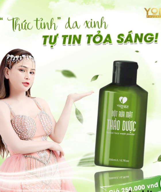 Bột rửa mặt thảo dược Yody White Phương Anh