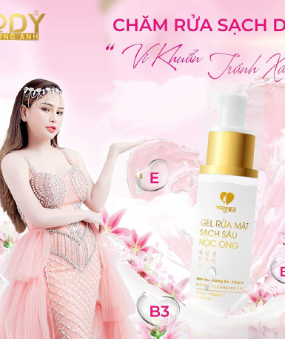 Gel rửa mặt sạch sâu Nọc Ong Yody White Phương Anh